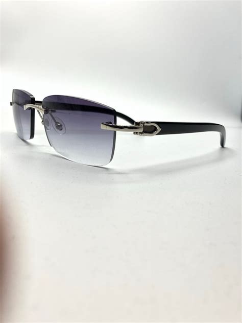 black buffalo horn cartier glasses